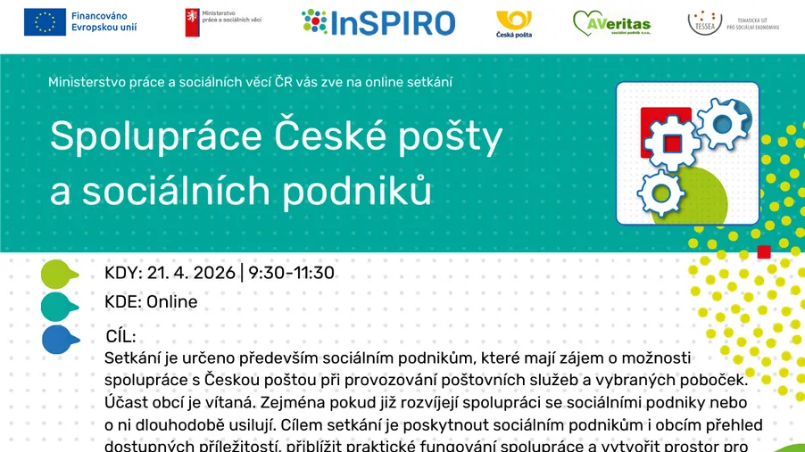 Spolupráce České pošty a sociálních podniků